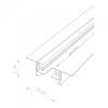 PROFILE RECESSED TRACK 1 METRE white 9012 Nowodvorski Lighting