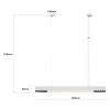 CALI LED CCT M LP-1301/1P M WH Smart Light Prestige