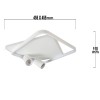 PARMA white II LP-0612/2C Square WH Light Prestige