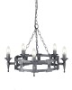 SAXON black and silver V SAX5-BLK-SIL Elstead Lighting