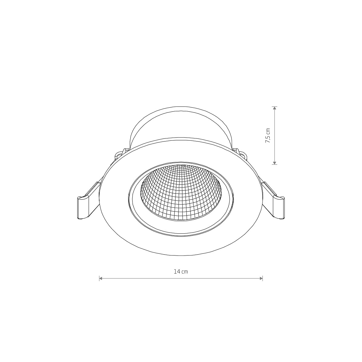 EGINA black 15W 3000K 10557 Nowodvorski Lighting