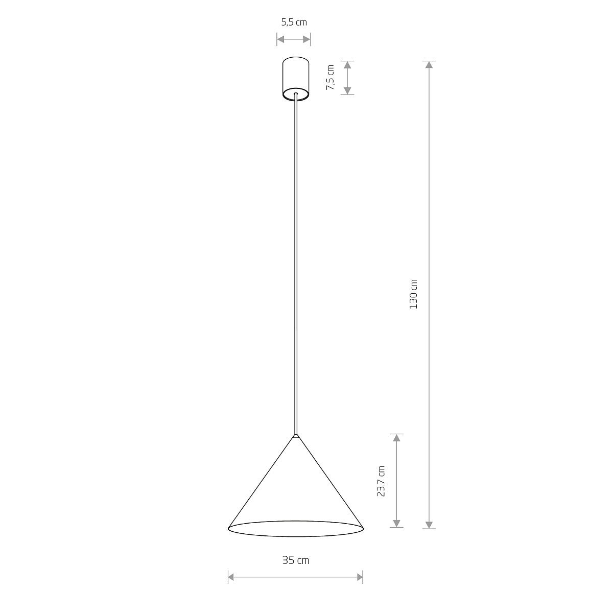 ZENITH M silk grey 10878 Nowodvorski Lighting