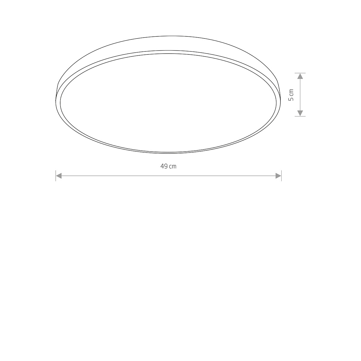 AGNES ROUND LED PRO black M 3000K 10973 Nowodvorski Lighting