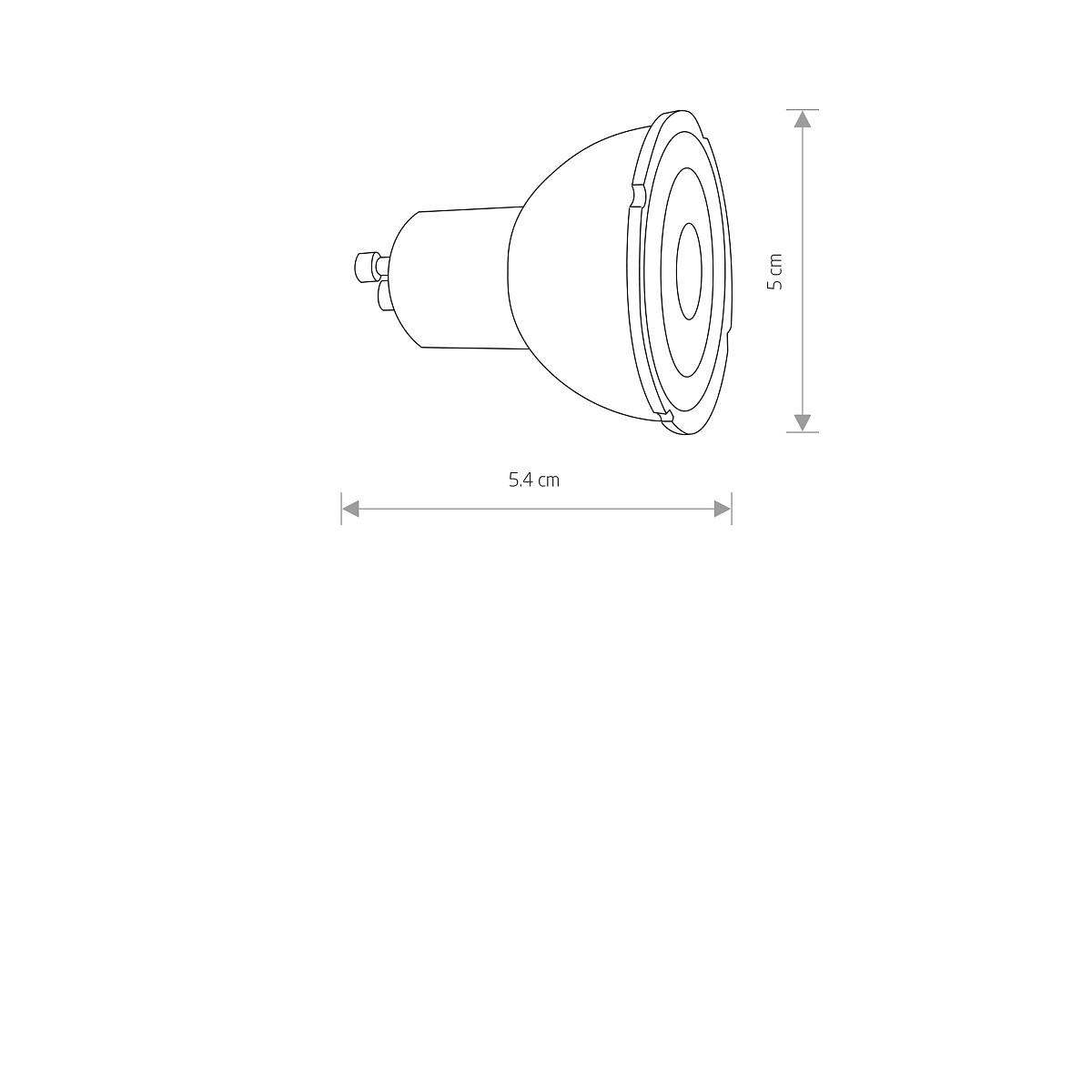 LED GU10 R50 7W 4000K DIMMABLE 10997 Nowodvorski Lighting