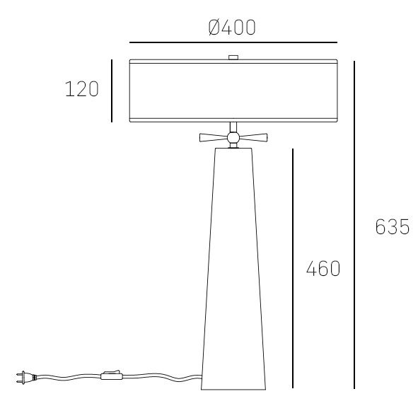 BOW brass T02114BR Cosmo Light