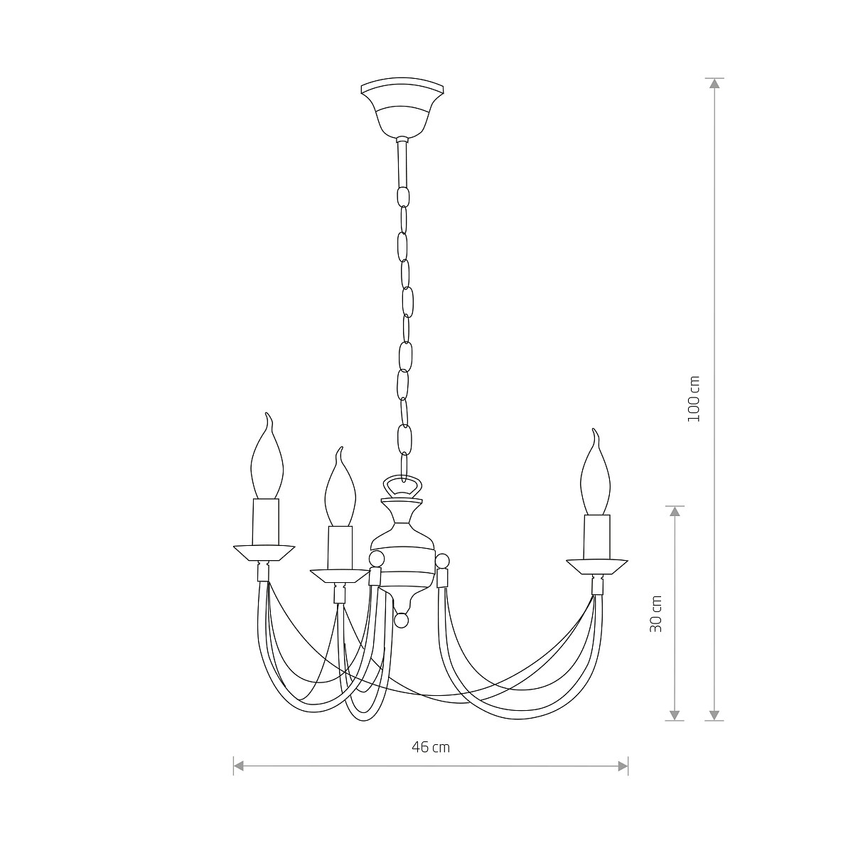 ARES III zwis 204 Nowodvorski Lighting