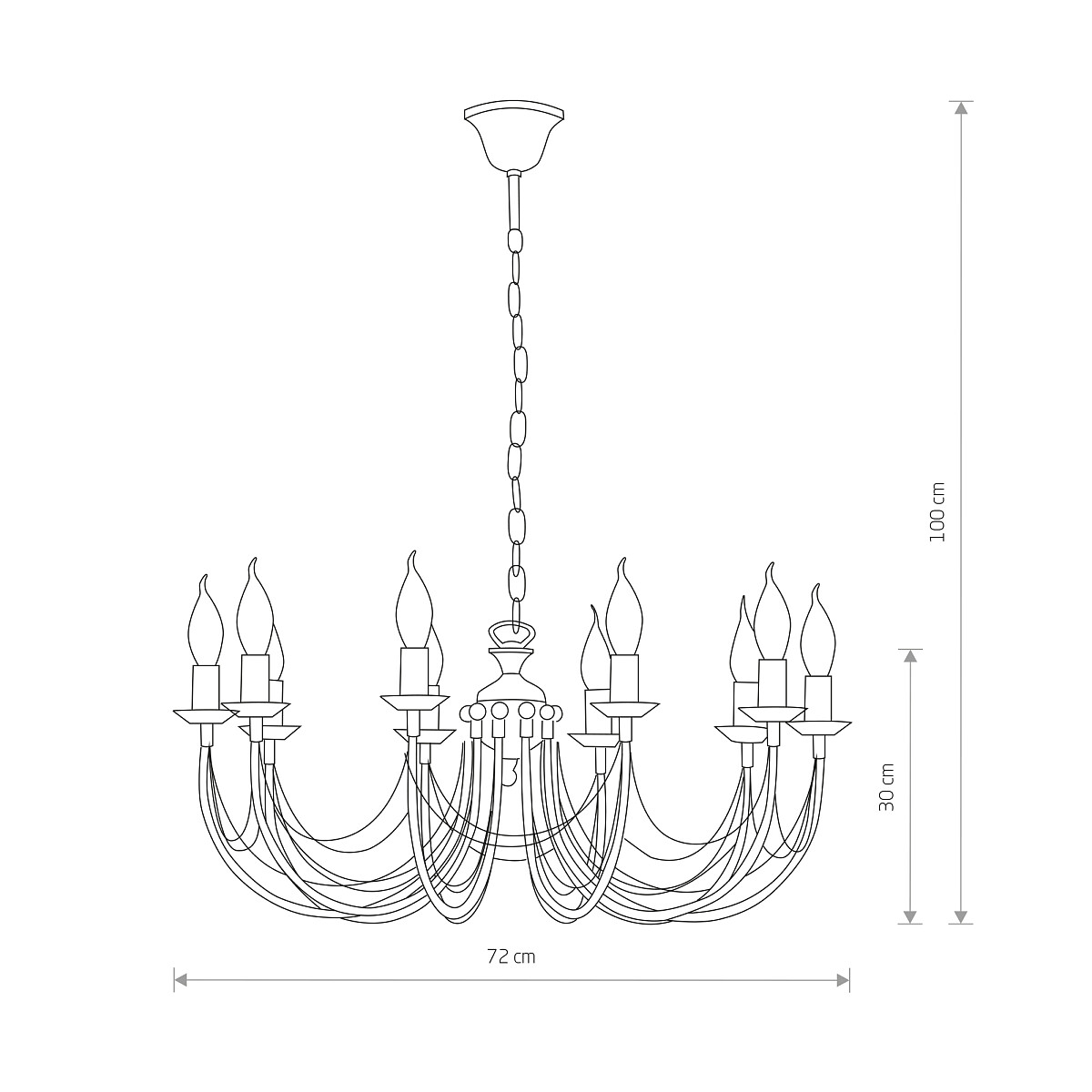 ARES X zwis duży 206 Nowodvorski Lighting