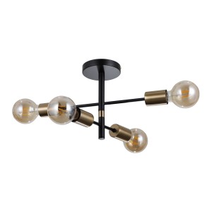 PIANSI black-brass IV PND-4025-4-BL-HBR Italux