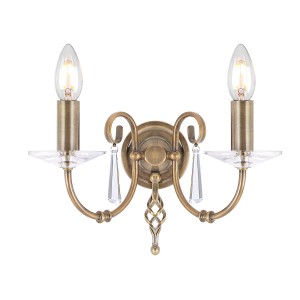 AEGEAN aged brass AG2-AGED-BRASS Elstead Lighting