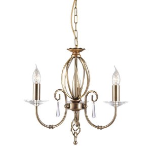 AEGEAN aged brass AG3-AGED-BRASS Elstead Lighting