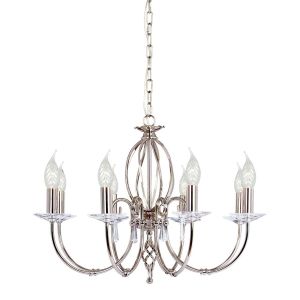 AEGEAN polished nickel AG8-POL-NICKEL Elstead Lighting