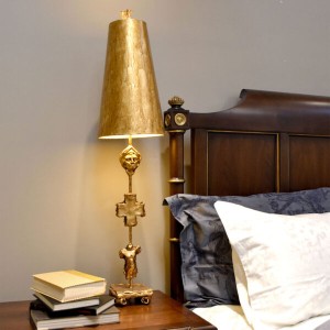 FRAGMENT glazed gold leaf FB-FRAGMENT-TL-G Elstead Lighting