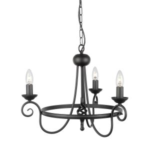 HARLECH black HR3A-BLACK Elstead Lighting