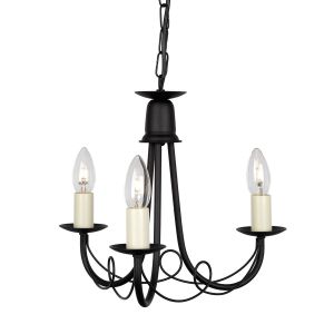 MINSTER black MN3-BLACK Elstead Lighting