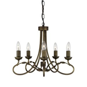 OLIVIA black and gold OV5-BLK-GOLD Elstead Lighting