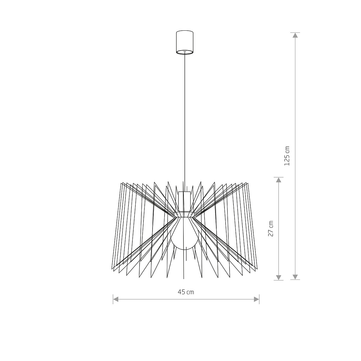 NESS white I zwis 6767 Nowodvorski Lighting