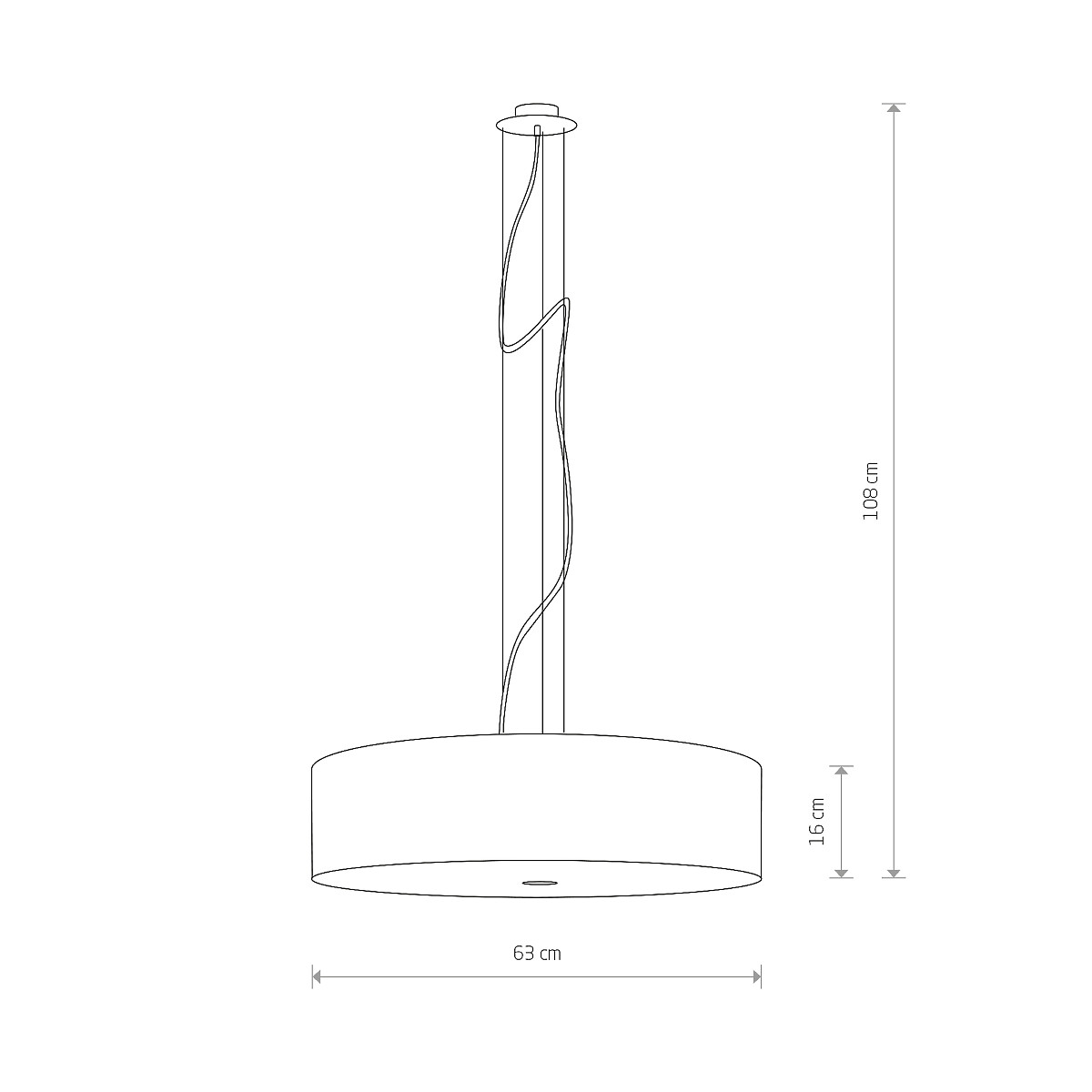 VIVIANE black III zwis 6774 Nowodvorski Lighting