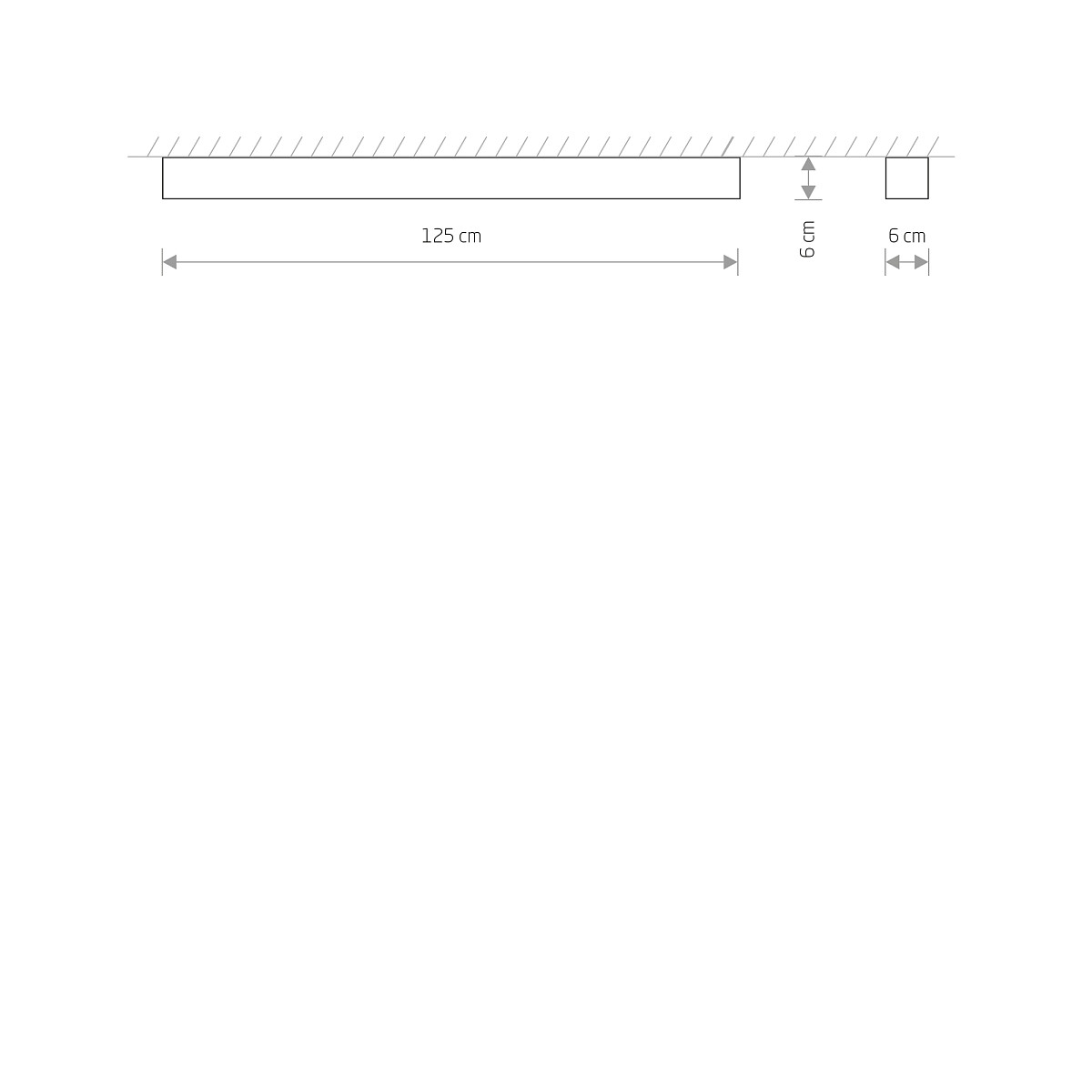 SOFT LED graphite 120x6 plafon 7524 Nowodvorski Lighting