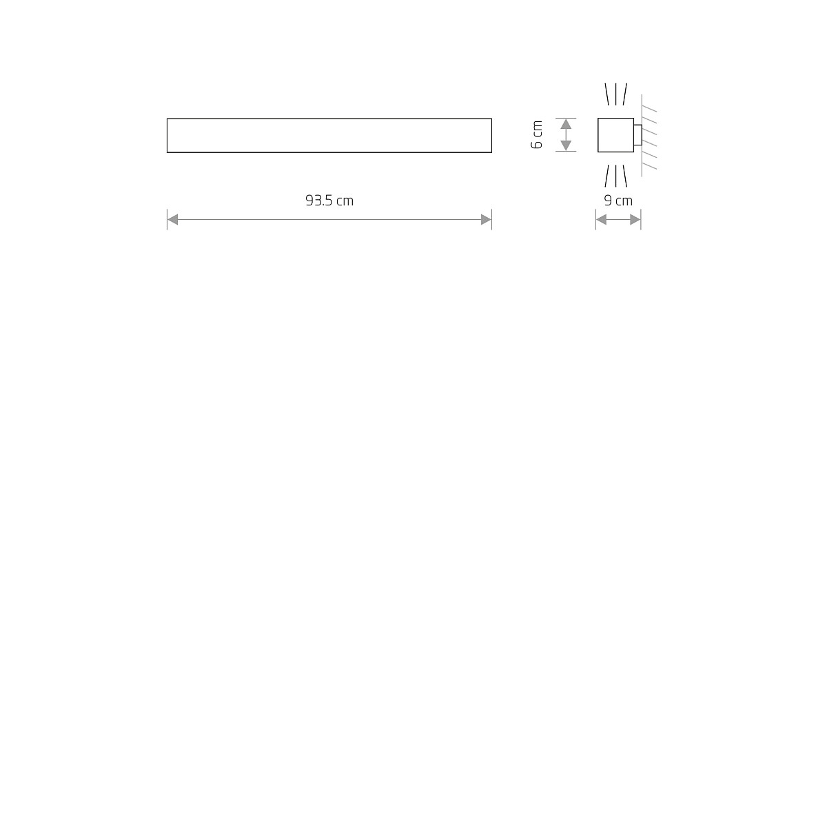 SOFT LED graphite 90x6  7534 Nowodvorski Lighting