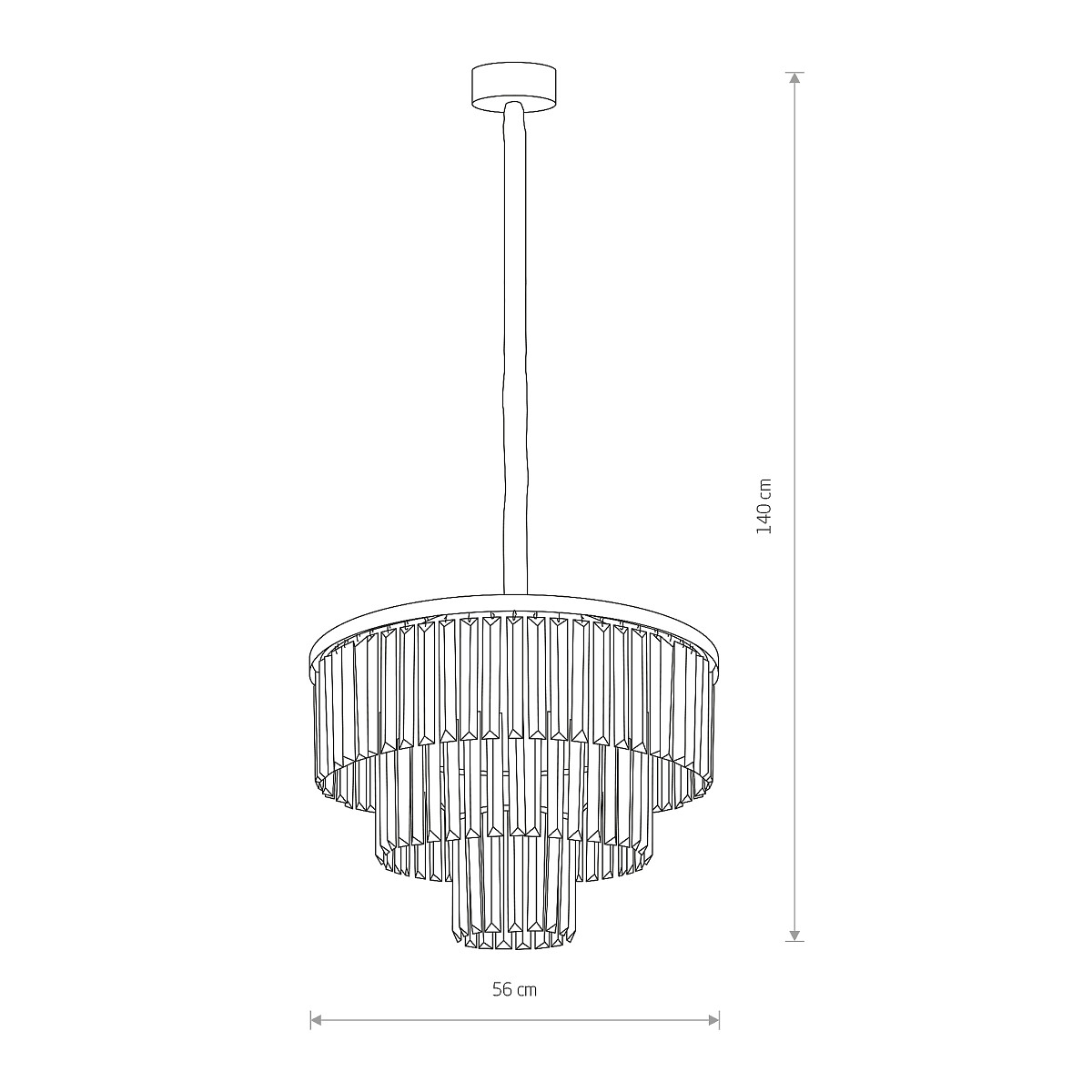 CRISTAL silver M 7617 Nowodvorski Lighting