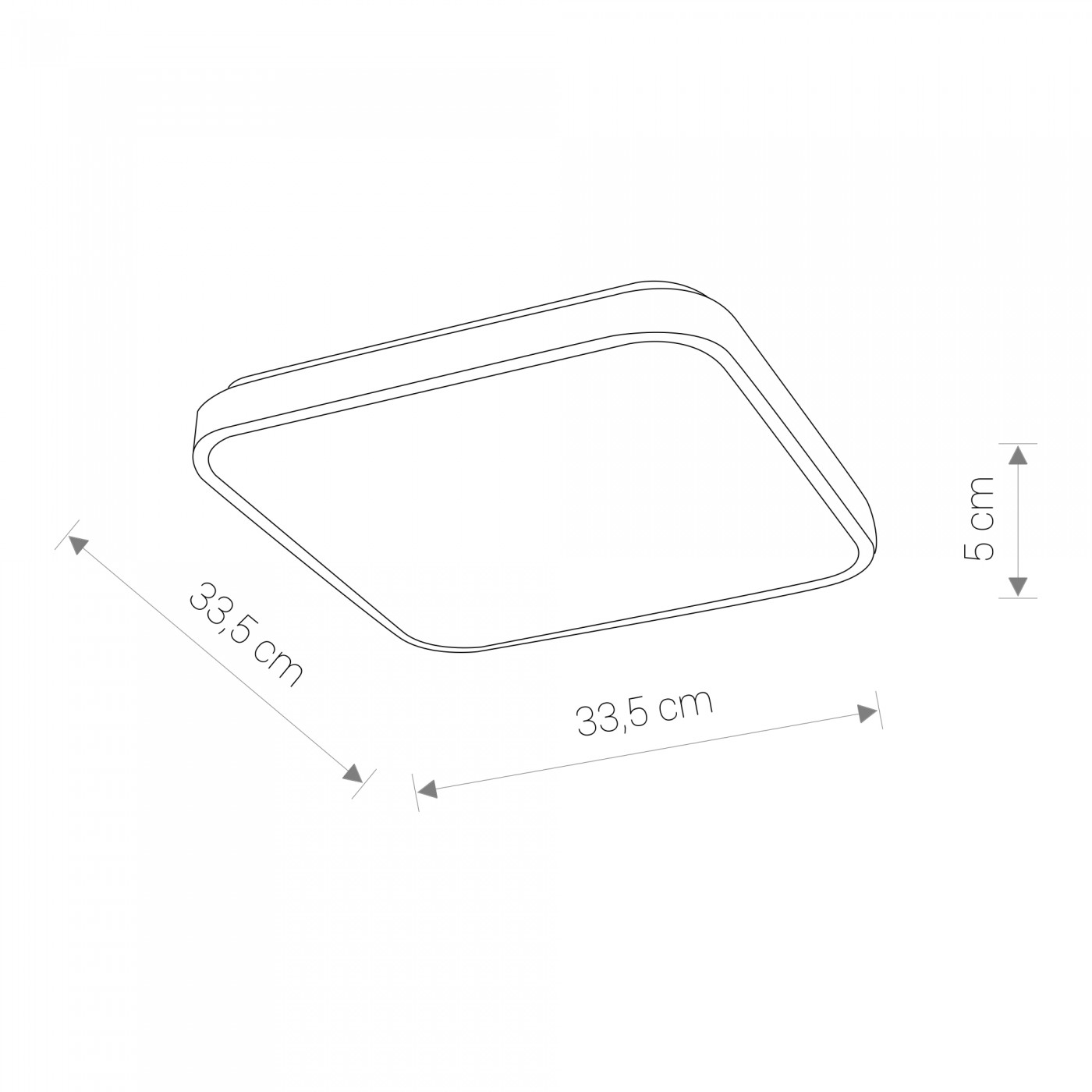 AGNES SQUARE LED white S 3000K 8112 Nowodvorski Lighting