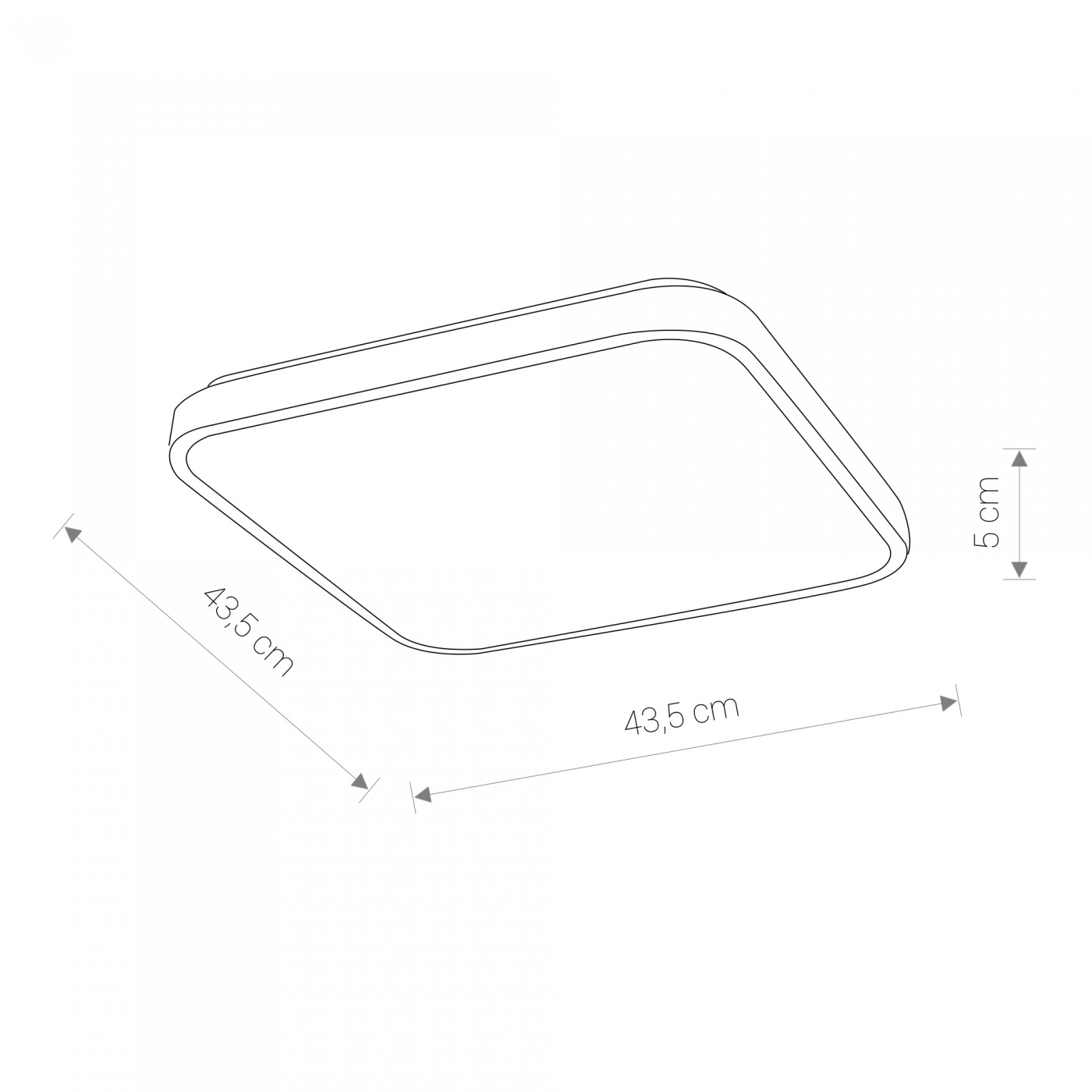 AGNES SQUARE LED white M 4000K 8134 Nowodvorski Lighting