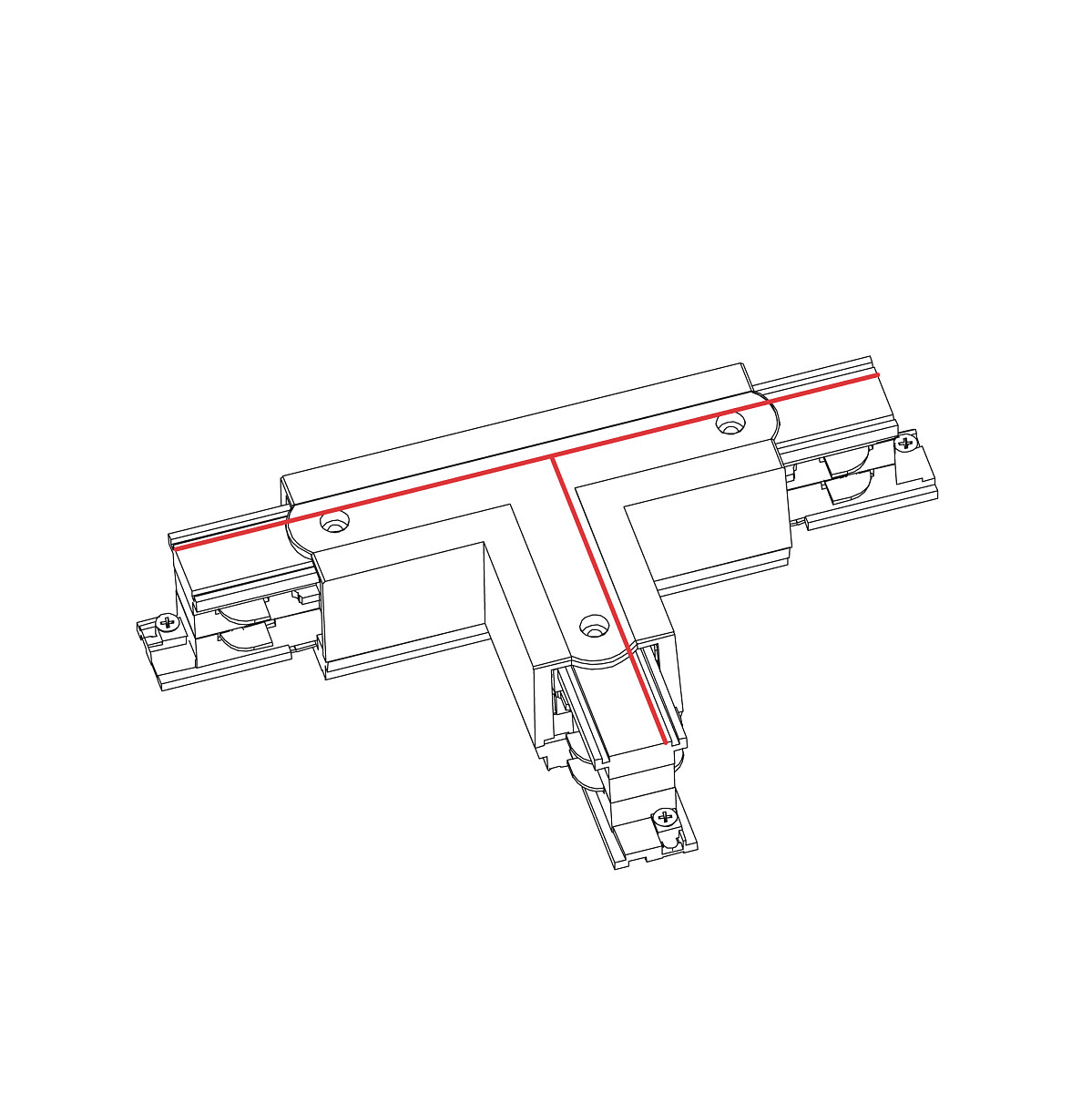 CTLS POWER T CONNECTOR white LEFT 1 8243 Nowodvorski Lighting