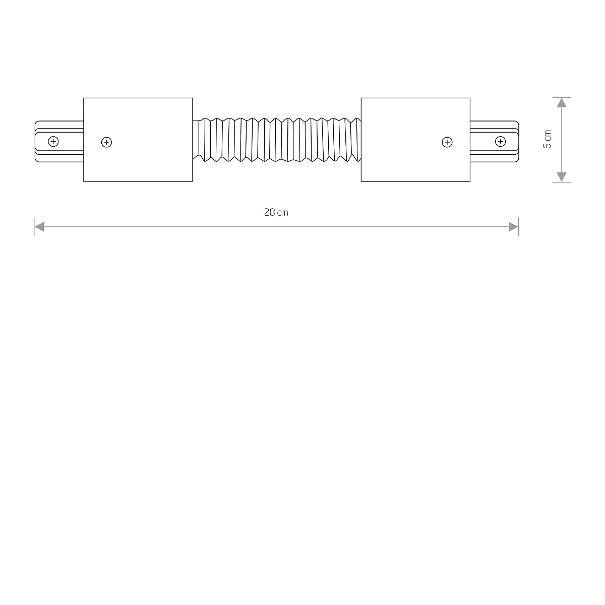 PROFILE RECESSED FLEX CONNECTOR black 8385 Nowodvorski Lighting