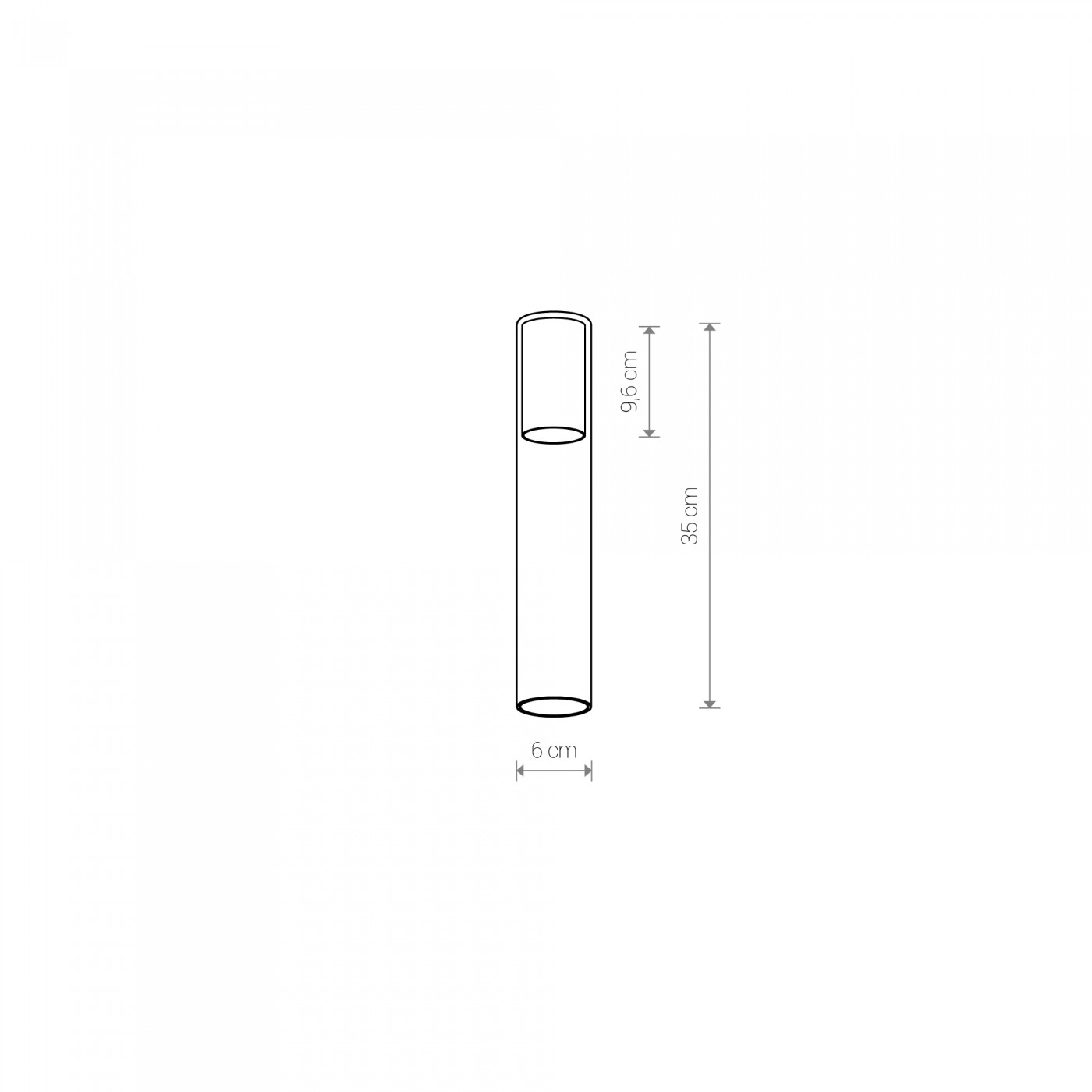 CAMELEON CYLINDER L TR/BL 8537 Nowodvorski Lighting