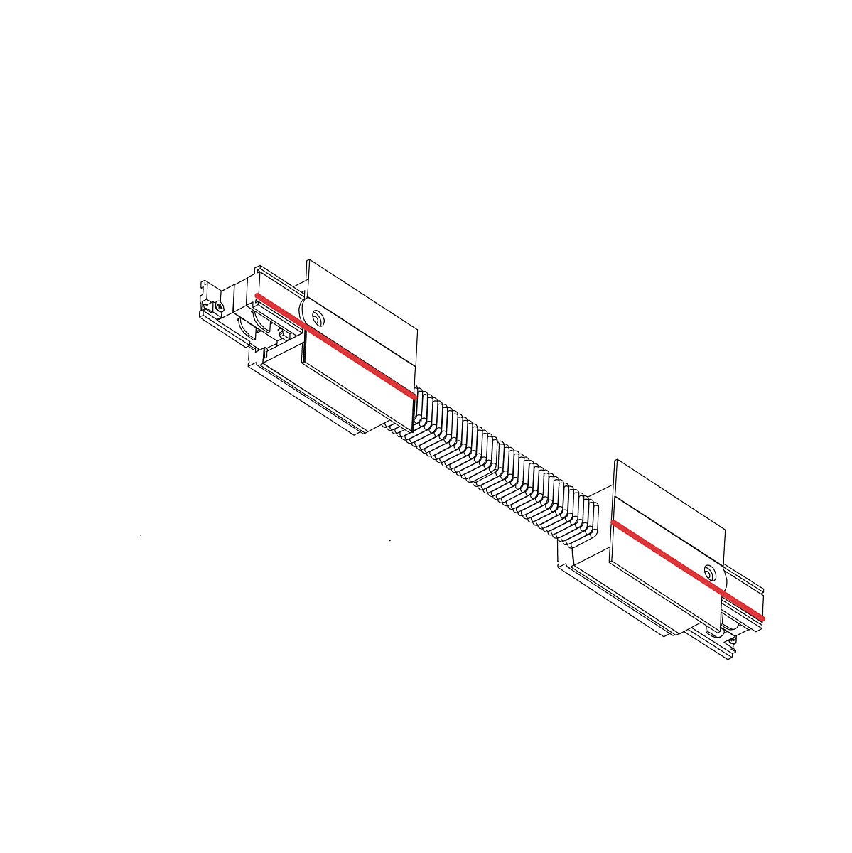 CTLS RECESSED POWER FLEX CONNECTOR black 8677 Nowodvorski Lighting