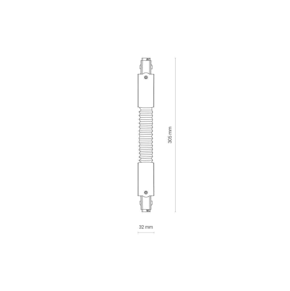 CTLS POWER FLEX CONNECTOR black 8700 Nowodvorski Lighting