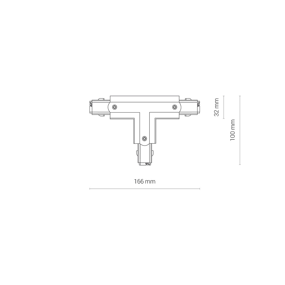 CTLS POWER T CONNECTOR black RIGHT 1 8242 Nowodvorski Lighting