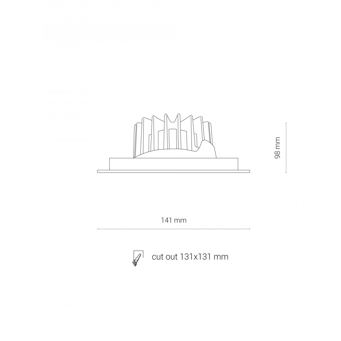 CL DIA LED 18W 3000K white-black 8722 Nowodvorski Lighting