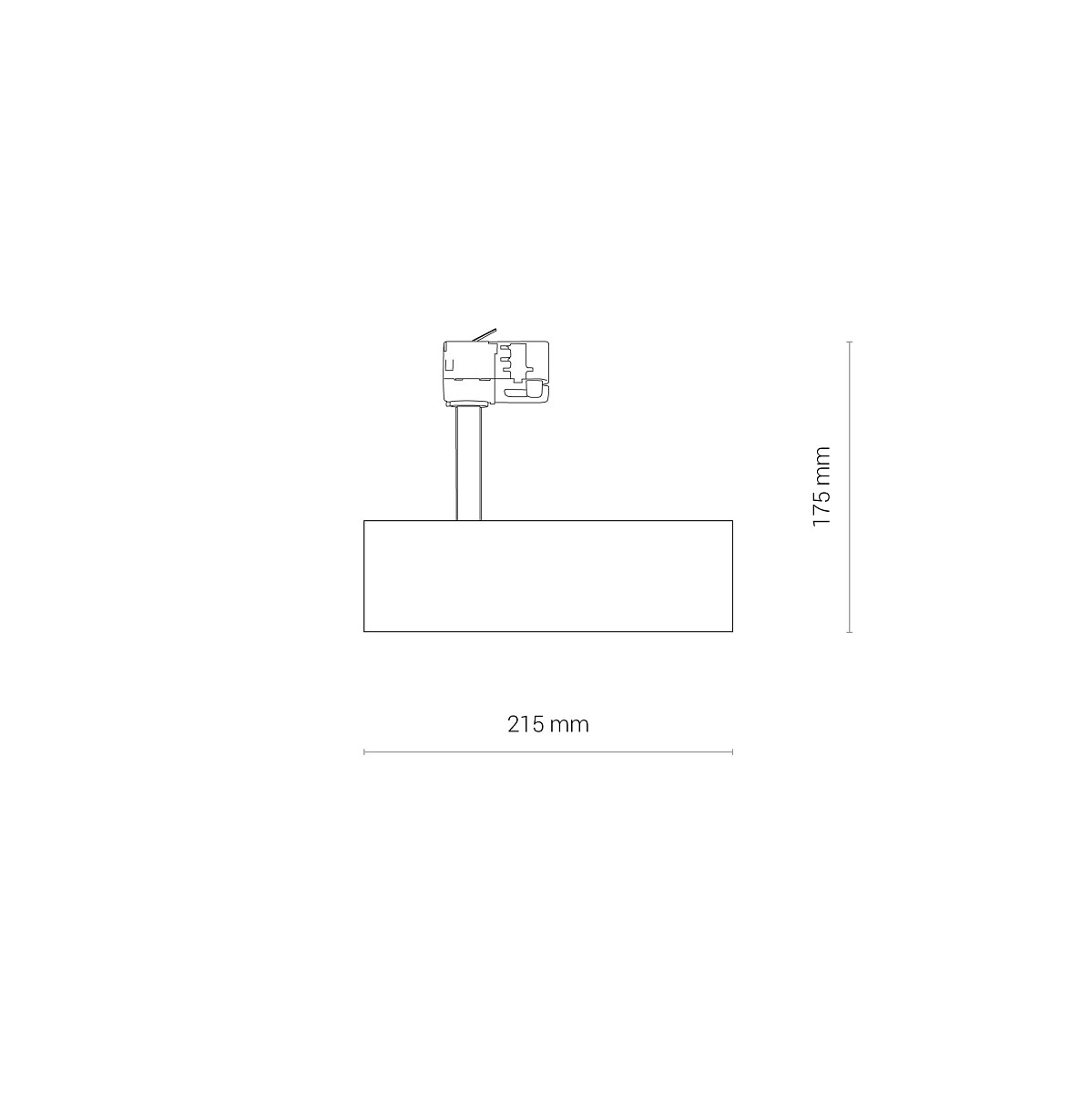 CTLS MILO LED 15W black 4000K 8763 Nowodvorski Lighting