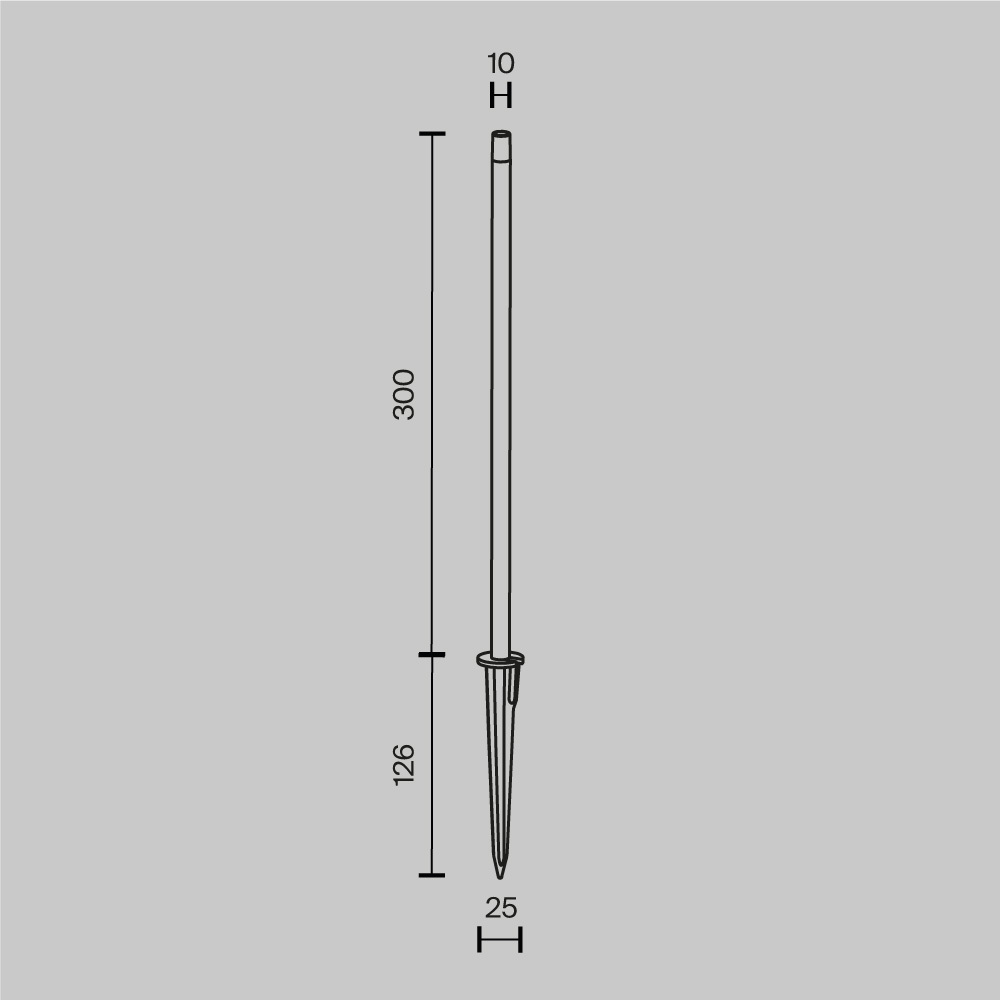 SPEAR graphite O441FL-L1GF3K Maytoni