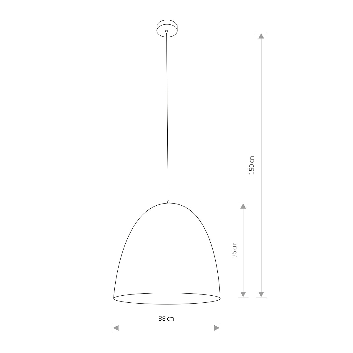 EGG M white-gold 9021 Nowodvorski Lighting