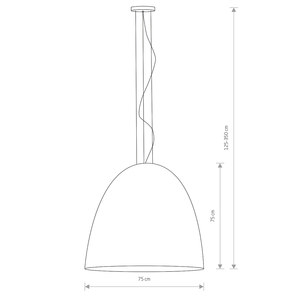 EGG XL white-gold 9025 Nowodvorski Lighting