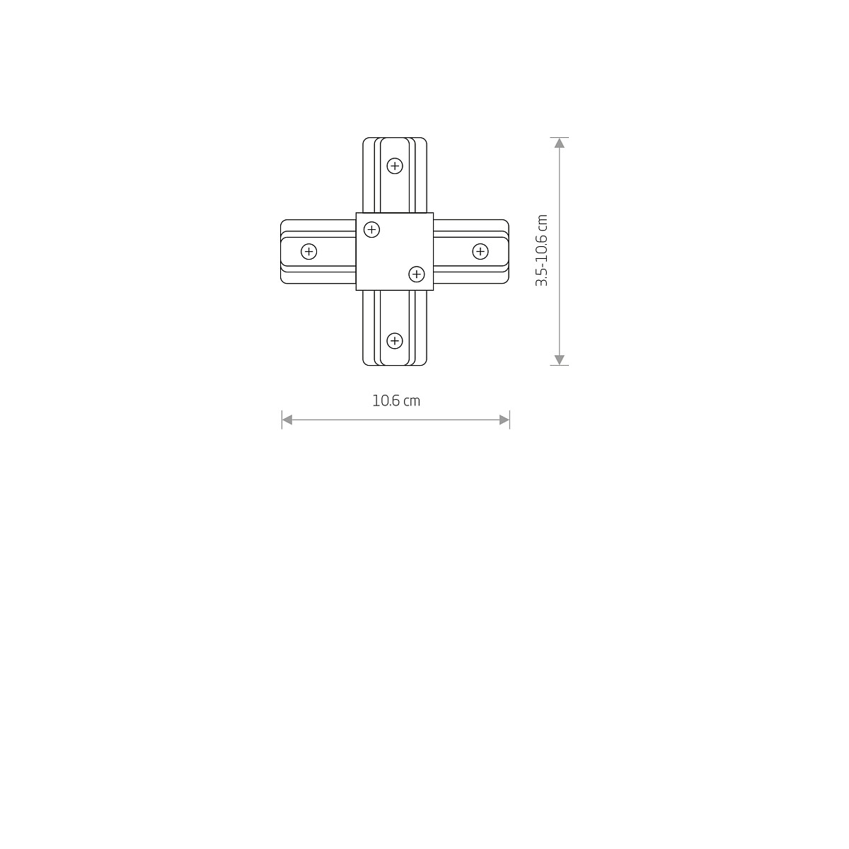 PROFILE X-CONNECTOR white 9190 Nowodvorski Lighting