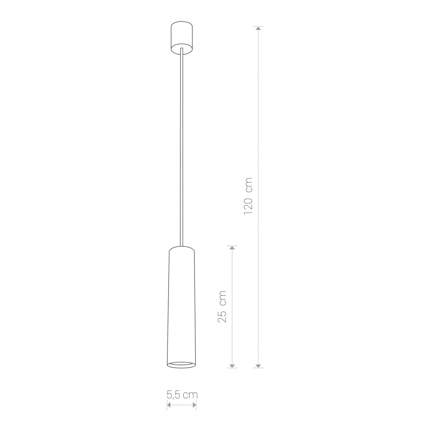 EYE graphite zwis M 5398 Nowodvorski Lighting