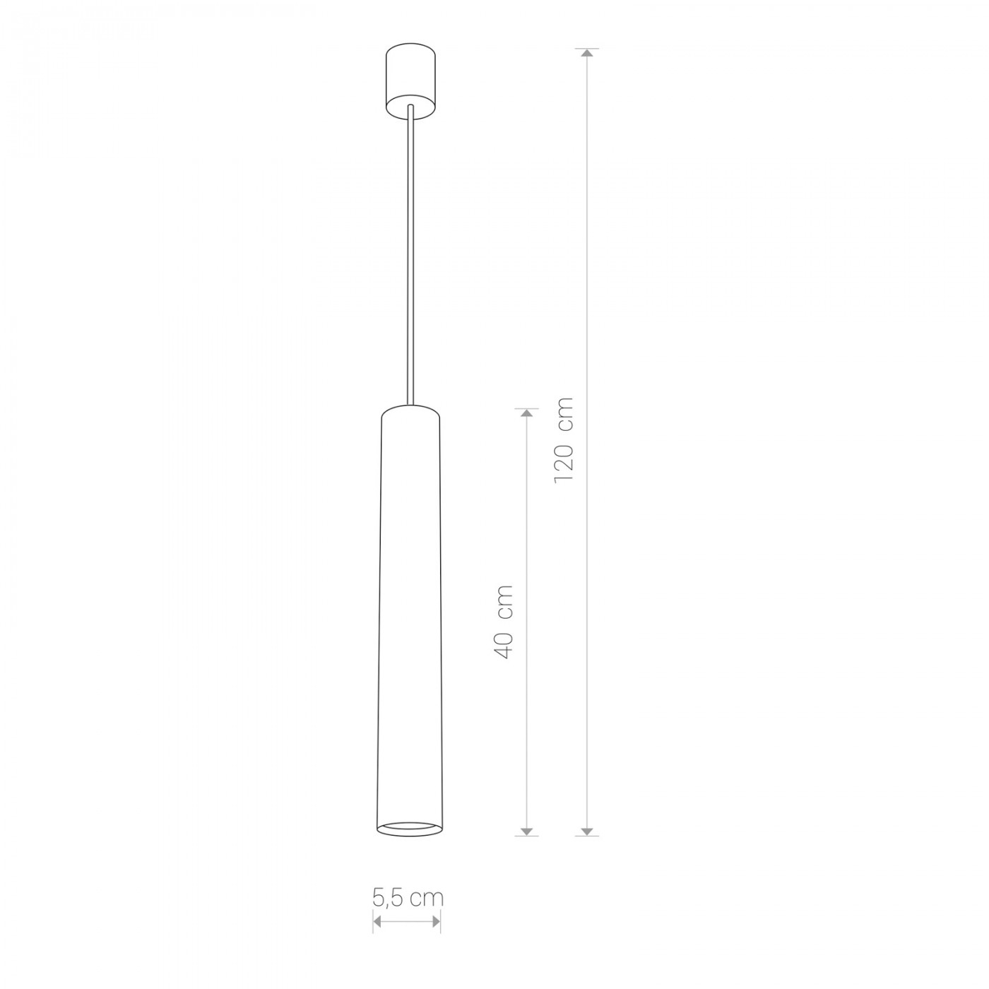 EYE graphite zwis L 5456 Nowodvorski Lighting