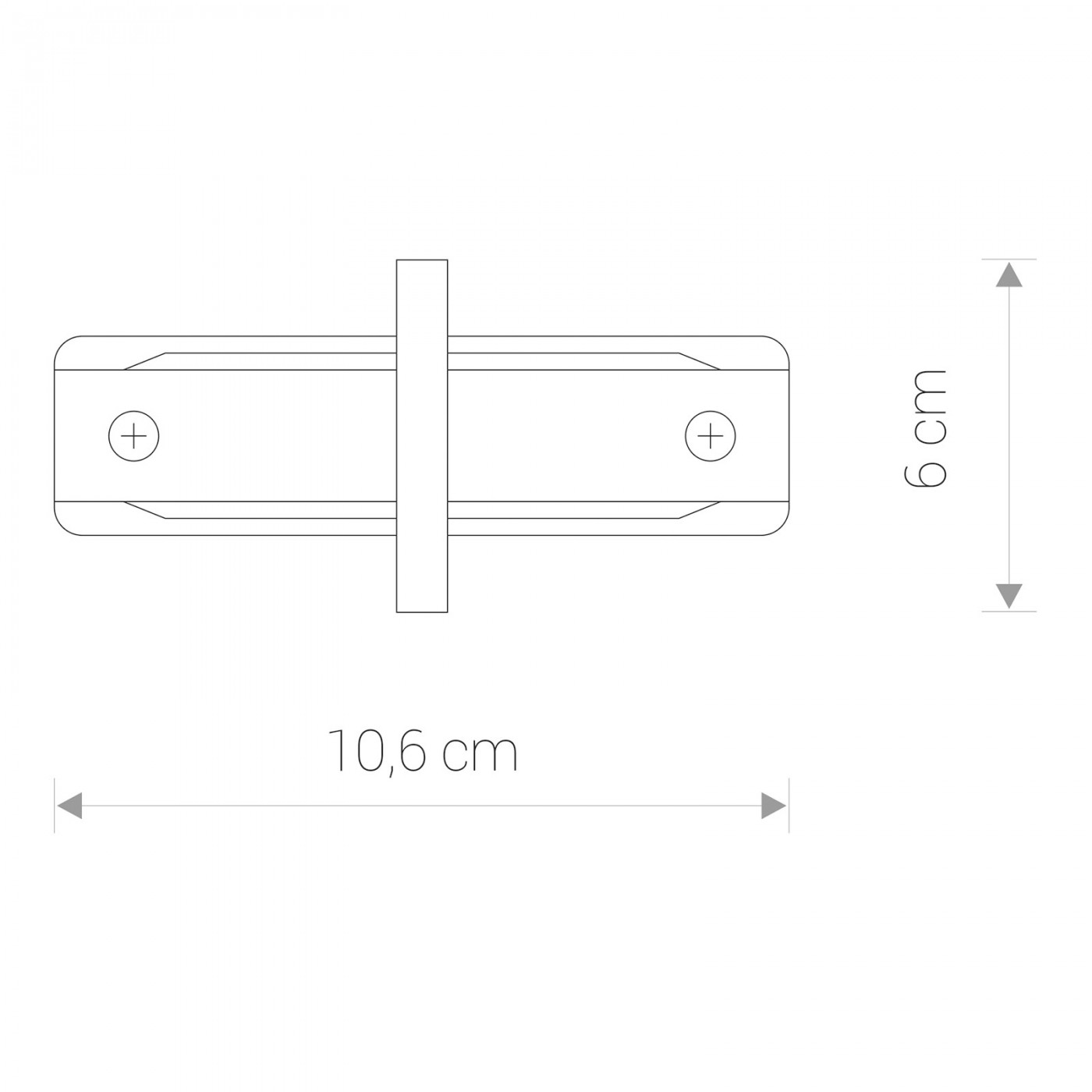 PROFILE RECESSED STRAIGHT CONNECTOR white 8967 Nowodvorski Lighting