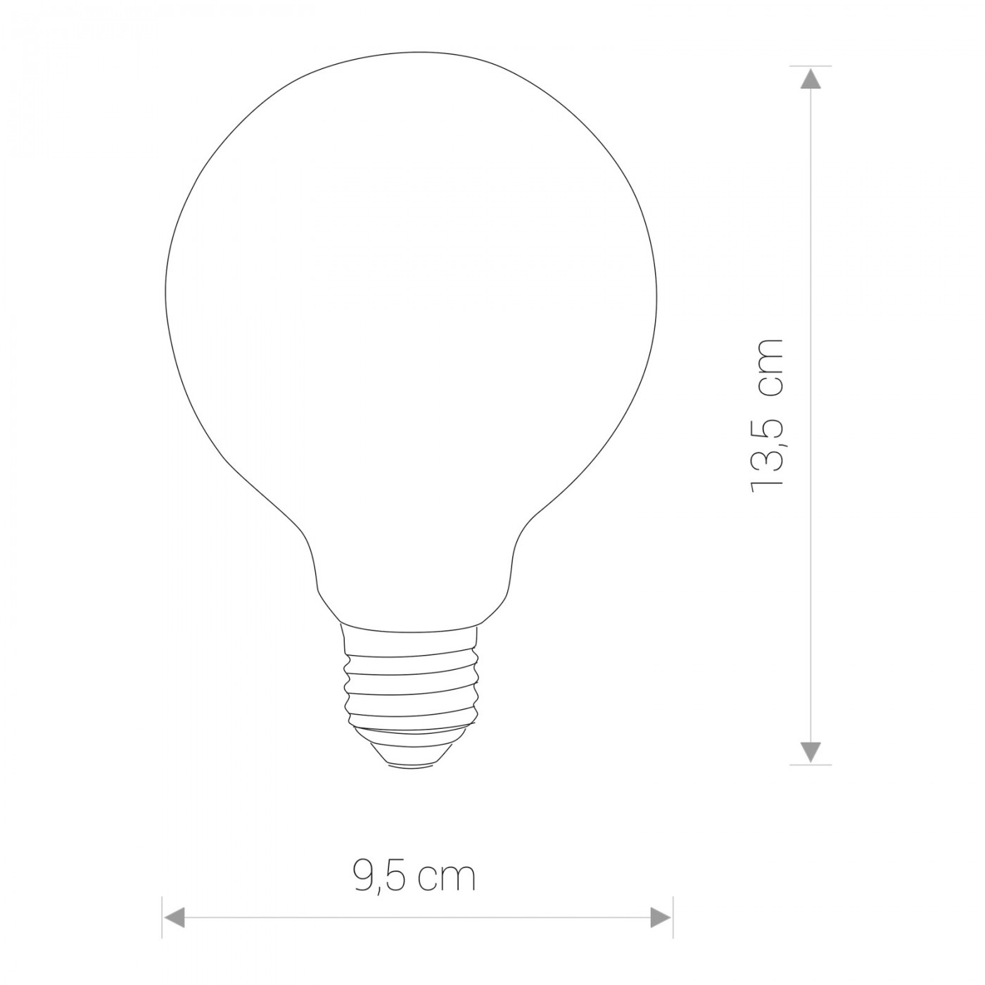 GLASS BALL BULB E27 8W 9177 Nowodvorski Lighting