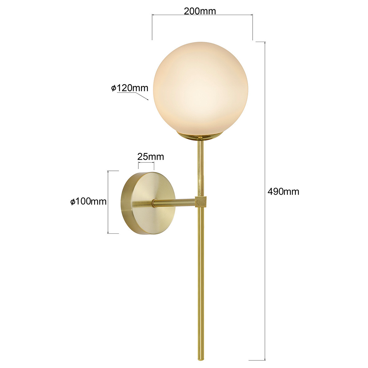 PIRULETA gold LP-008/1W GD Light Prestige