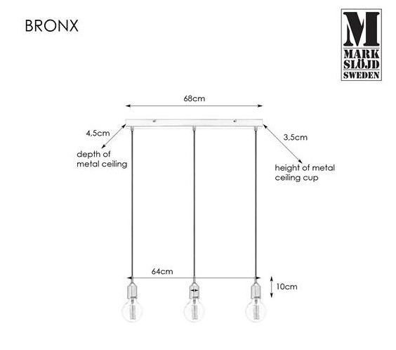 BRONX bronze III 108097 Markslojd