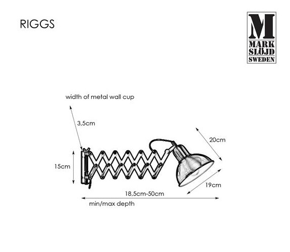 RIGGS black-gold 108104 Markslojd