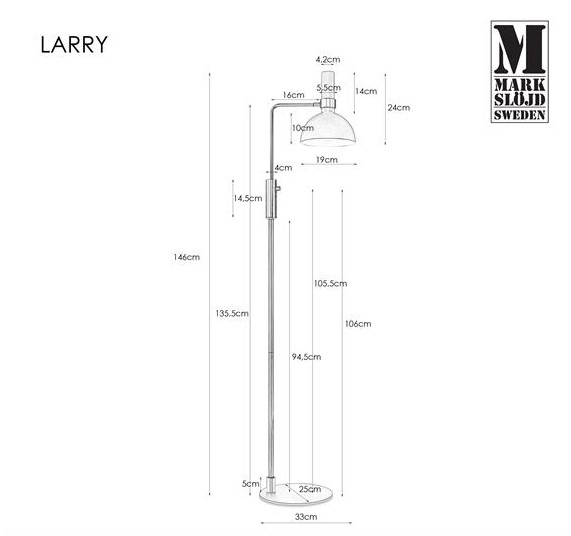 LARRY white  107501 Markslojd