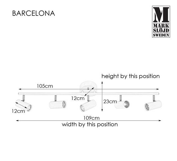 BARCELONA black 107351 Markslojd