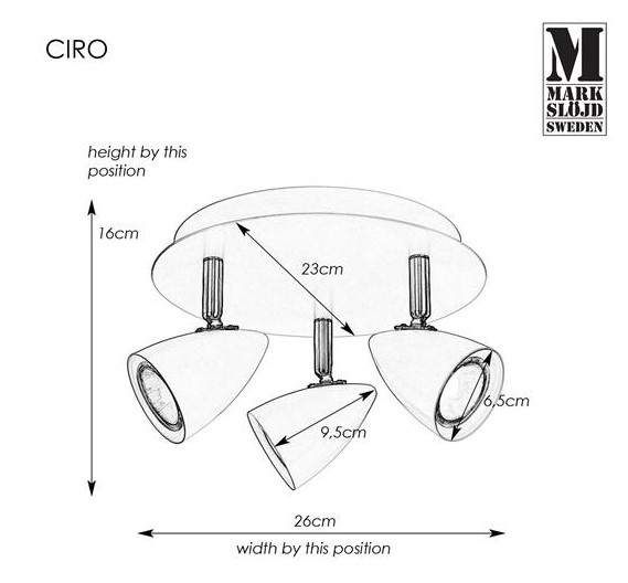 CIRO black-steel 107411 Markslojd