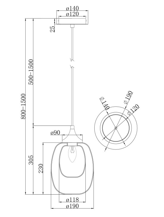 AURA I MOD016PL-01BS Maytoni