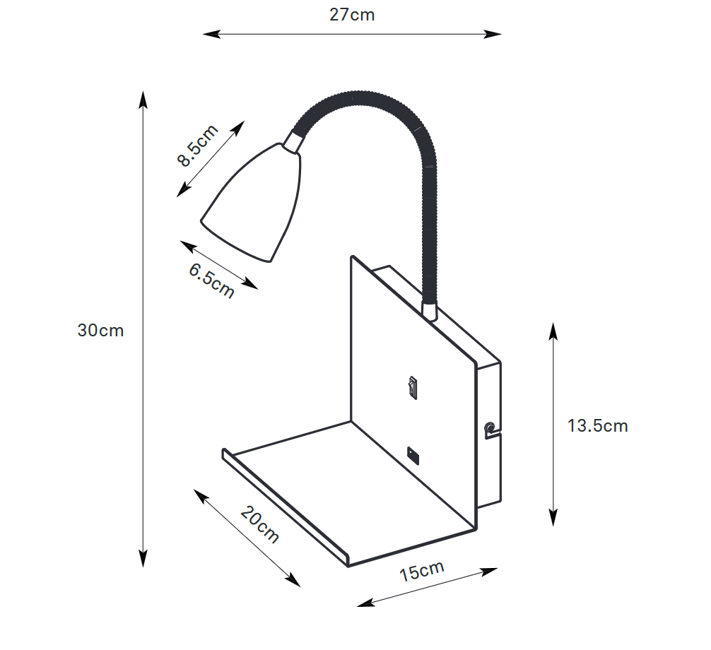 CUARTO black 108855 Markslojd